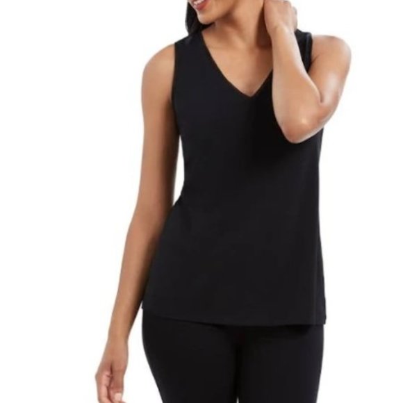 Charter Club Tops - NWT Charter Club Black Crepe Tank Top